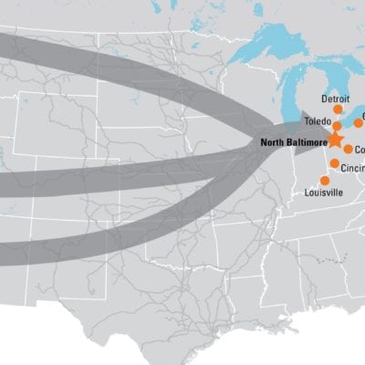 Pacific Northwest Service Map